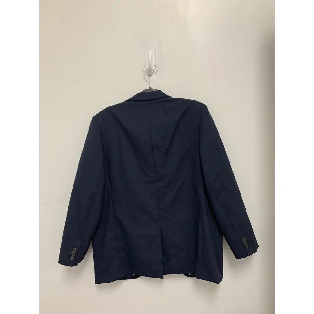 J.crew Gamine blazer in Italian studio wool blend Navy Size Large